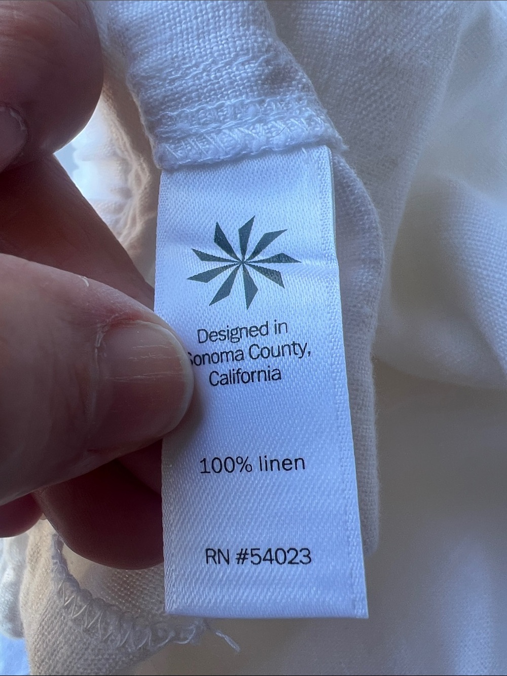 Athleta White Elastic Waist Linen Pants - Picture 3 of 12